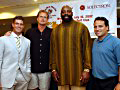 Chi Tony House with Former NY Giants QB and 'Bachelor' Jesse Palmer, NBA Analyst/Canada's National Team Coach Leo Rautins, NFL Great Ed 'Too Tall' Jones.